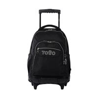 Mochila Totto escolar con ruedas Negro - Renglones