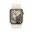 Apple Watch S9 GPS 45mm Caja de aluminio Blanco estrella y correa Loop deportiva Blanco estrella
