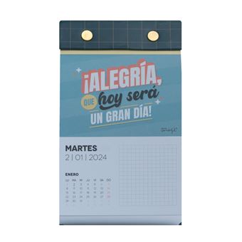 Calendario de pared magnético azul 2024 trae buenos momentos