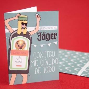Moderna del pueblo Tarjeta a5 Eres como el Jäger - 1