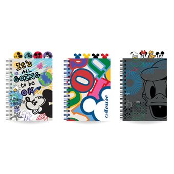 Cuaderno Coolpack A5 espiral con divisores cuadrícula Mickey Mouse - varios modelos - 1