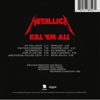 Kill ´Em All (Remastered 2016) - CD - Metallica - Disco | Fnac