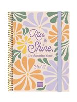 Agenda Escolar Finocam Secundaria Sep 2026 - Jun 2027 4º - 155x212 Mm Semana Vista Horizontal Shine Español