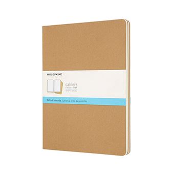 Cahier Journal Moleskine XL puntos marrón kraft