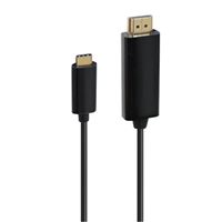 Cable Accsup USB-C a HDMI Ultra HD 4K 1,8m Negro