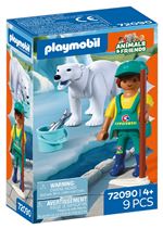 Playmobil animals & friends zoo oso polar y cuidador