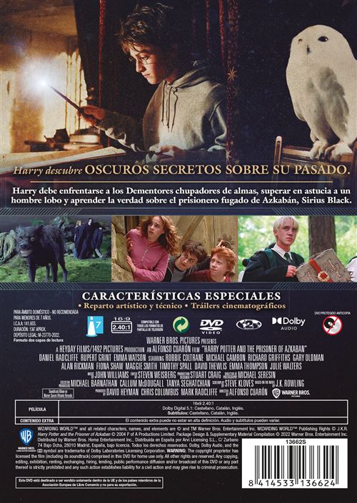H.POTTER 3/PRISONNIER AZKABAN (1DVD) (DVD), Emma Watson, DVD