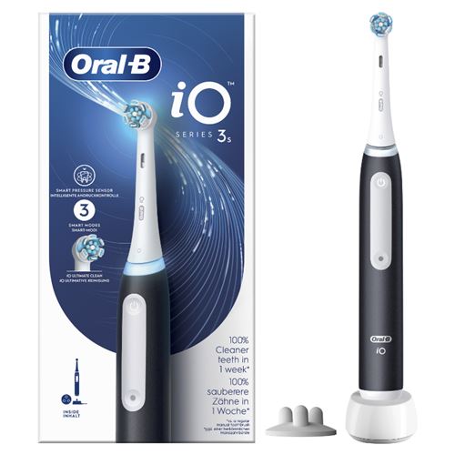 Braun Negro/Blanco Cepillo Eléctrico Oral-B Io 3 Matte Y 2Min Temporizador - Imagen 3