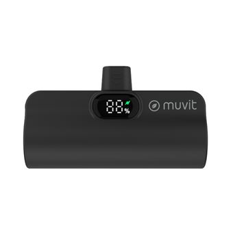 Powerbank Muvit Recycle-Tek USB-C 5000mAh Negro