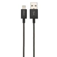 PNY cable metálico Lightning negro 1,2 m