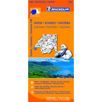 Mapa Regional: Suiza-Sud Ouest