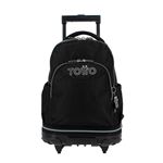 Mochila Escolar Totto Con Ruedas Desmontable Negro - Tiza