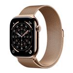 Apple Watch Series 11 GPS + Cellular 46mm Caja Titanio dorado y Correa Milanese Loop Oro - Talla M/L