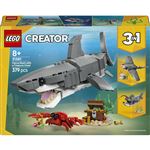 Lego creator 31381 feroz tiburón con cofre del tesoro