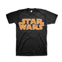 Camiseta Star Wars Logo Clásico Negro Talla L