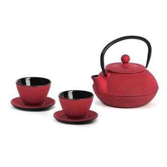 Juego de té de hierro fundido Shimoda 0,8L + 2 tazas Nature et decouvertes - 1