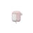 Funda silicona con gancho Puro Rosa + tapa blanco para Apple Airpods_1
