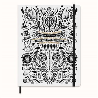 Cuaderno Moleskine XL Petrantoni rayado blanco - 1