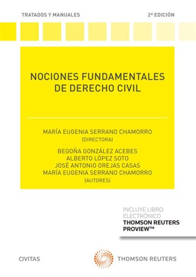 Editorial Aranzadi Nociones Fundamentales De Derecho Civil (Papel + E-Book)