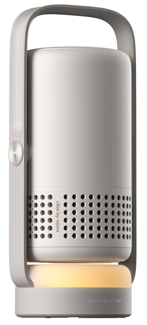 Mini proyector - Xgimi Vibe One, Full-HD, 200 ISO lumens, 160º, Google TV, 2x3W Altavoces JBL, WiFi y Bluetooth, Plata