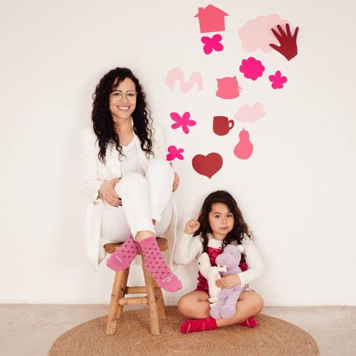 UO Kit Calcetines grandes y peques Mamá te quiero + Quiero a mi mamá  (marinero) tallas 27-30/36-41 - Calcetines de deporte - Los mejores precios