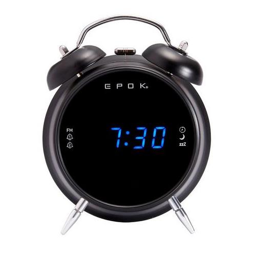 Reloj Despertador de Viaje de 9 x 4,5 cm en Negro o Transparente Alex bog