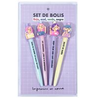 Set de 4 bolis Enfermera en apuros Nurse rules