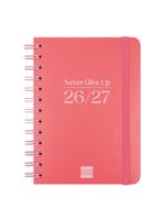 Agenda Curso Finocam Cosmo Flex Sep 2026 - Ago 2027 8º - 120x169 Mm Semana Vista Horizontal Rojo Español
