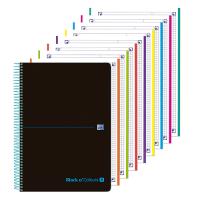 Cuaderno Oxford A4 black ncolours a4+ tapa 5 x 8 bandas 160