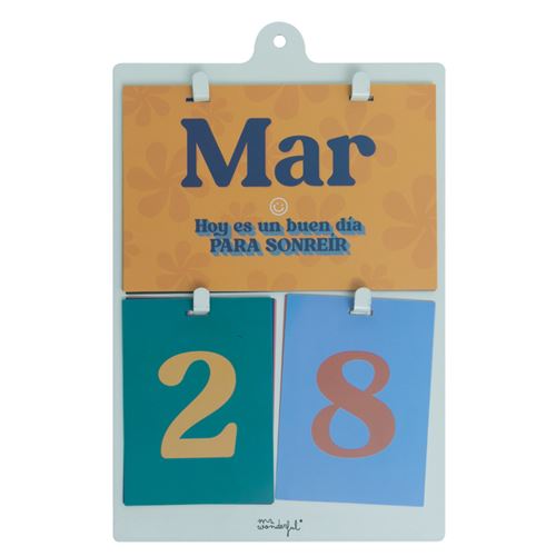 Calendario de pared magnético azul 2024 trae buenos momentos