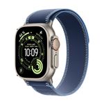 Apple Watch Ultra 3 GPS + Cellular 49mm Caja Titanio natural y Correa Trail Loop Azul/Azul brillante - Talla S/M