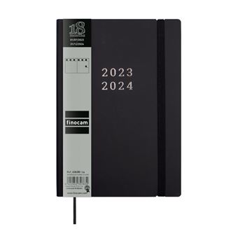 Agenda 2026 Finocam Semaine Sur 2 Pages Vue Verticale - Couverture Souple, élastique, Signet, International