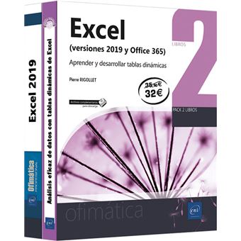 Excel (versiones 2019 y Office 365) - Pack de 2 libros: Aprender y desarrollar tablas
