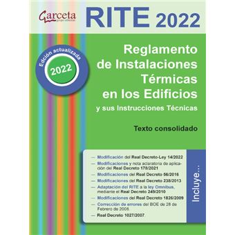 Rite 2022 reglamento de instalaciones termicas en los edific