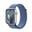 Apple Watch S9 GPS 45mm Caja de aluminio Plata y correa Loop deportiva Azul invierno