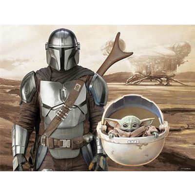 Puzzle lenticular Star Wars The Mandalorian And Baby Yoda 500 Piezas