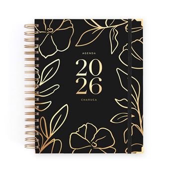 Agenda Charuca diaria 2026 Black Grande - 1