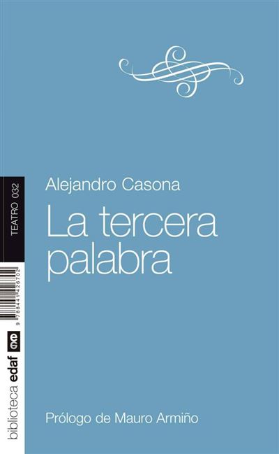 Libro La Tercera palabra de alejandro casona español nueva biblioteca edaf