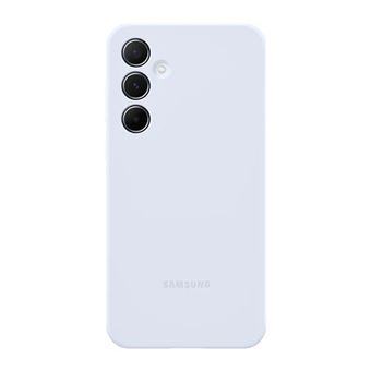 Funda de silicona Samsung azul claro para Galaxy A55
