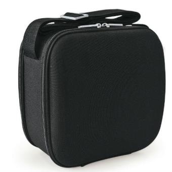 Porta alimentos Iris Cubic Lunchbag Classic Negro + 2 Tupper herméticos + Bandeja