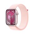 Apple Watch S9 GPS 45mm Caja de aluminio Rosa claro y correa Loop deportiva Rosa claro