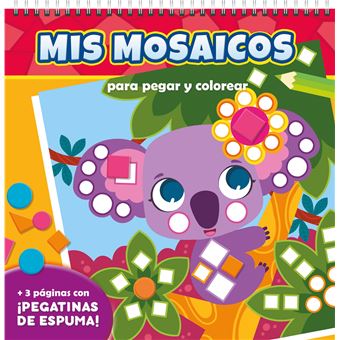 Animales Salvajes-Mis Mosaicos Para Pegar Y Colorear