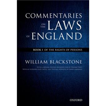 The Oxford Edition of Blackstone's: Commentaries on the Laws of England - 1