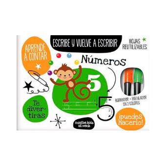 Aprende a contar números: Escribe y vuelve a escribir