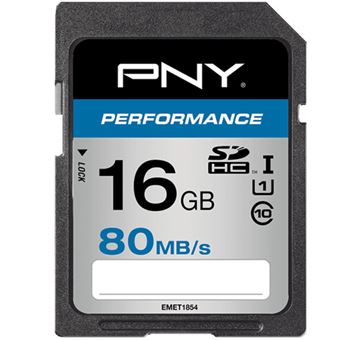 Tarjeta SDCH PNY Performance 16GB