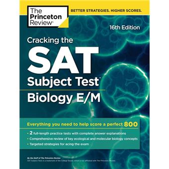 Cracking the SAT Subject Test in Biology E/M, 16th Edition