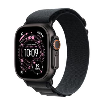 Apple Watch Ultra 3 GPS + Cellular 49mm Caja Titanio negro y Correa Alpine Loop Negro - Talla S