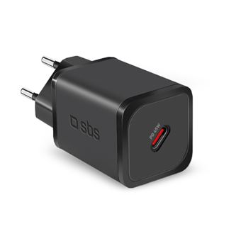 Cargador de pared SBS GaN Power Delivery USB-C 45W Negro