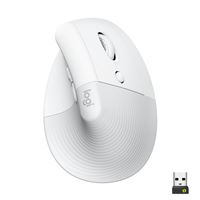 Ratón inalámbrico ergonómico Logitech Lift Vertical Blanco