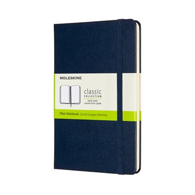 Cuaderno Moleskine Classic mediano lisa tapa dura azul zafiro